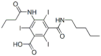 3-Butyrylamino-5-(pentylcarbamoyl)-2,4,6-triiodobenzoic acid CAS#: 1955-03-9