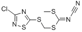 [(3-CHLORO-1,2,4-THIADIAZOL-5-YLTHIO)METHYL] METHYL CYANOCARBONIMIDODITHIOATE CAS#: 109305-66-0