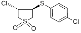 3-CHLORO-4-[(4-CHLOROPHENYL)THIO]TETRAHYDRO-1H-1LAMBDA6-THIOPHENE-1,1-DIONE CAS#: 13894-16-1