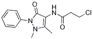 3-CHLORO-N-(1,5-DIMETHYL-3-OXO-2-PHENYL-2,3-DIHYDRO-1H-PYRAZOL-4-YL)PROPANAMIDE CAS#: 19854-82-1