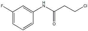 3-CHLORO-N-(3-FLUOROPHENYL)PROPANAMIDE CAS#: 100638-26-4