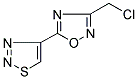 3-(CHLOROMETHYL)-5-(1,2,3-THIADIAZOL-4-YL)-1,2,4-OXADIAZOLE CAS#: 253586-59-3