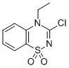 3-Chloro-4-ethyl-4H-1,2,4-benzothiadiazin-1,1-dioxide CAS#: 107089-77-0