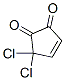 3-Cyclopentene-1,2-dione, 5,5-dichloro- CAS#: 110930-98-8