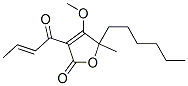 3-[(E)-Crotonoyl]-5-hexyl-4-methoxy-5-methyl-2(5H)-furanone CAS#: 22628-12-2