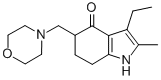 3-Ethyl-2-methyl-5-(morpholin-4-ylmethyl)-1,5,6,7-tetrahydroindol-4-one CAS#: 7416-34-4