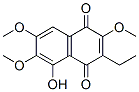 3-Ethyl-5-hydroxy-2,6,7-trimethoxy-1,4-naphthalenedione CAS#: 15254-84-9