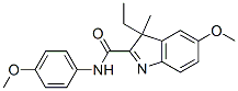 3-Ethyl-5-methoxy-N-(p-methoxyphenyl)-3-methyl-3H-indole-2-carboxamide CAS#: 22851-79-2