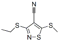 3-(Ethylthio)-5-(methylthio)-4-isothiazolecarbonitrile CAS#: 25882-59-1