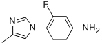 3-Fluoro-4-(4-methyl-1H-imidazol-1-yl)benzenamine CAS#: 252340-70-8