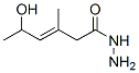 3-Hexenoic acid, 5-hydroxy-3-methyl-, hydrazide CAS#: 22936-95-4