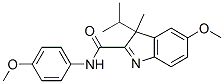 3-Isopropyl-5-methoxy-3-methyl-N-(p-methoxyphenyl)-3H-indole-2-carboxamide CAS#: 18392-00-2