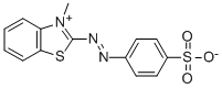 3-Methyl-2-((p-sulfophenyl)azo)benzothiazoliumhydroxideinnersalt CAS#: 16600-07-0