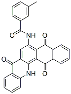 3-Methyl-N-(5,8,13,14-tetrahydro-5,8,14-trioxonaphth[2,3-c]acridin-6-yl)benzamide CAS#: 105043-55-8