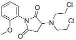 3-(N,N-bis(2-chloroethyl)amino)-1-(2'-methoxyphenyl)pyrrolidine-2,5-dione CAS#: 108708-00-5