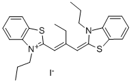 3-PROPYL-2-(2-((3-PROPYL-2(3H)-BENZOTHIAZOLIDENE)METHYL)-1-BUTENYL) BENZOTHIAZOLIUM IODIDE CAS#: 100834-48-8