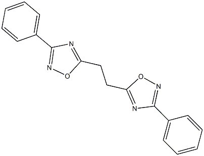 3-Phenyl-5-[2-(3-phenyl-1,2,4-oxadiazol-5-yl)ethyl]-1,2,4-oxadiazole CAS#: 22020-64-0