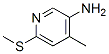 3-Pyridinamine, 4-methyl-6-(methylthio)- CAS#: 225942-10-9
