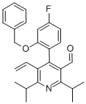 3-Pyridinecarboxaldehyde, 5-ethenyl-4-[4-fluoro-2-(phenylmethoxy)phenyl]-2,6-bis(1-methylethyl)- CAS#: 202858-60-4