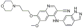 3-Quinolinecarbonitrile, 4-(1H-indazol-6-ylaMino)-6-Methoxy-7-[3-(4-Morpholinyl)propoxy]- CAS#: 263170-58-7