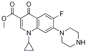 3-Quinolinecarboxylic acid, 1-cyclopropyl-6-fluoro-1,4-dihydro-4-oxo-7-(1-piperazinyl)-, Methyl ester CAS#: 107884-23-1
