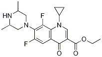 3-Quinolinecarboxylic acid, 1-cyclopropyl-7-(3,5-diMethyl-1-piperazinyl)-6,8-difluoro-1,4-dihydro-4-oxo-, ethyl ester CAS#: 103460-88-4