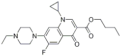 3-Quinolinecarboxylic acid, 1-cyclopropyl-7-(4-ethyl-1-piperazinyl)-6-fluoro-1,4-dihydro-4-oxo-, butyl ester CAS#: 107884-22-0