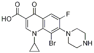 3-Quinolinecarboxylic acid, 8-broMo-1-cyclopropyl-6-fluoro-1,4-dihydro-4-oxo-7-(1-piperazinyl)- CAS#: 109347-94-6