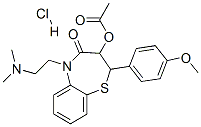 3-acetoxy-5-[2-(dimethylamino)ethyl]-2,3-dihydro-2-(4-methoxyphenyl)-1,5-benzothiazepin-4(5H)-one monohydrochloride CAS#: 23515-59-5