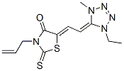 3-allyl-5-[(1-ethyl-1,4-dihydro-4-methyl-5H-tetrazol-5-ylidene)ethylidene]-2-thioxothiazolidin-4-one CAS#: 24738-19-0