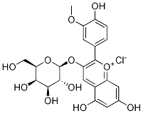 3-(beta-D-Galactopyranosyloxy)-5,7-dihydroxy-2-(4-hydroxy-3-methoxyphenyl)-1-benzopyrylium chloride CAS#: 28148-89-2