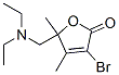3-bromo-5-(diethylaminomethyl)-4,5-dimethyl-furan-2-one CAS#: 106609-75-0