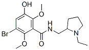 3-bromo-N-[(1-ethylpyrrolidin-2-yl)methyl]-5-hydroxy-2,6-dimethoxy-ben zamide CAS#: 101460-36-0