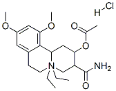 3-carbamoyl-N,N-diethyl-1,3,4,6,7,11b-hexahydro-9,11-dimethoxy-2H-benzo[a]quinolizin-2-yl acetate hydrochloride CAS#: 113-69-9