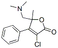 3-chloro-5-(dimethylaminomethyl)-5-methyl-4-phenyl-furan-2-one CAS#: 106609-76-1