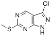 3-chloro-6-(methylthio)-1H-pyrazolo[3,4-d]pyrimidine CAS#: 100859-88-9