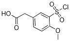 [3-(chlorosulfonyl)-4-methoxyphenyl]acetic acid(SALTDATA: FREE) CAS#: 104967-35-3