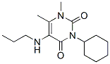 3-cyclohexyl-1,6-dimethyl-5-propylamino-pyrimidine-2,4-dione CAS#: 102613-25-2