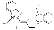 3-ethyl-2-[2-[(3-ethyl-3H-benzoxazol-2-ylidene)methyl]but-1-enyl]benzoxazolium iodide CAS#: 1054-00-8