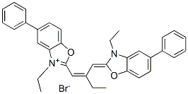 3-ethyl-2-[2-[(3-ethyl-5-phenyl-3H-benzoxazol-2-ylidene)methyl]but-1-enyl]-5-phenylbenzoxazolium bromide CAS#: 28118-15-2