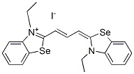 3-ethyl-2-[3-(3-ethyl-3H-benzoselenazol-2-ylidene)prop-1-enyl]benzoselenazolium iodide CAS#: 1049-38-3