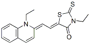 3-ethyl-5-[(1-ethyl-(1H)-quinolin-2-ylidene)ethylidene]-2-thioxothiazolidin-4-one CAS#: 23350-56-3