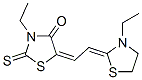 3-ethyl-5-[2-(3-ethylthiazolidin-2-ylidene)ethylidene]rhodanine CAS#: 10505-40-5