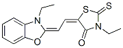 3-ethyl-5-[(3-ethyl-(3H)-benzoxazol-2-ylidene)ethylidene]-2-thioxothiazolidin-4-one CAS#: 25962-05-4