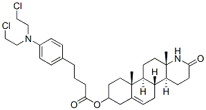 3-hydroxy-13,17-seco-5-androsten-17-oic-13,17-lactam (4-(bis(2-chloroethyl)amino)phenyl)butyrate CAS#: 107480-21-7
