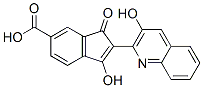 3-hydroxy-2-(3-hydroxy-2-quinolyl)-1-oxo-1H-indene-6-carboxylic acid CAS#: 17739-41-2