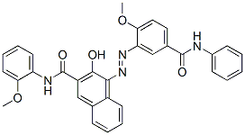 3-hydroxy-4-[[2-methoxy-5-(phenylcarbamoyl)phenyl]azo]-2-naphth-o-anisidide CAS#: 16195-23-6