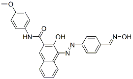 3-hydroxy-4-[[4-[(hydroxyimino)methyl]phenyl]azo]-N-(4-methoxyphenyl)naphthalene-2-carboxamide CAS#: 13753-72-5