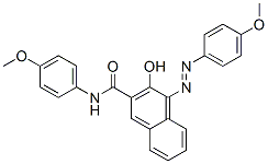 3-hydroxy-N-(4-methoxyphenyl)-4-[(4-methoxyphenyl)azo]naphthalene-2-carboxamide CAS#: 17851-68-2