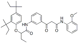 3-[m-[[2-(2,4-di-tert-pentylphenoxy)butyryl]amino]phenyl]-N-(o-methoxyphenyl)-3-oxopropionamide CAS#: 27982-34-9